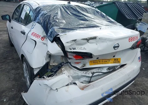 2020 Nissan Versa S Xtronic Cvt из США, поврежденный, VIN 3N1CN8DV9LL836323